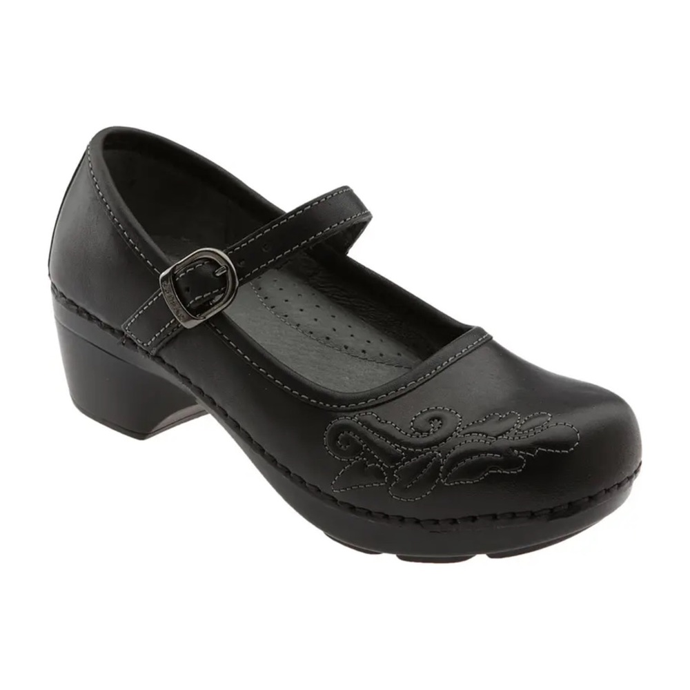 Dansko Mary Jane savannah clogs black
